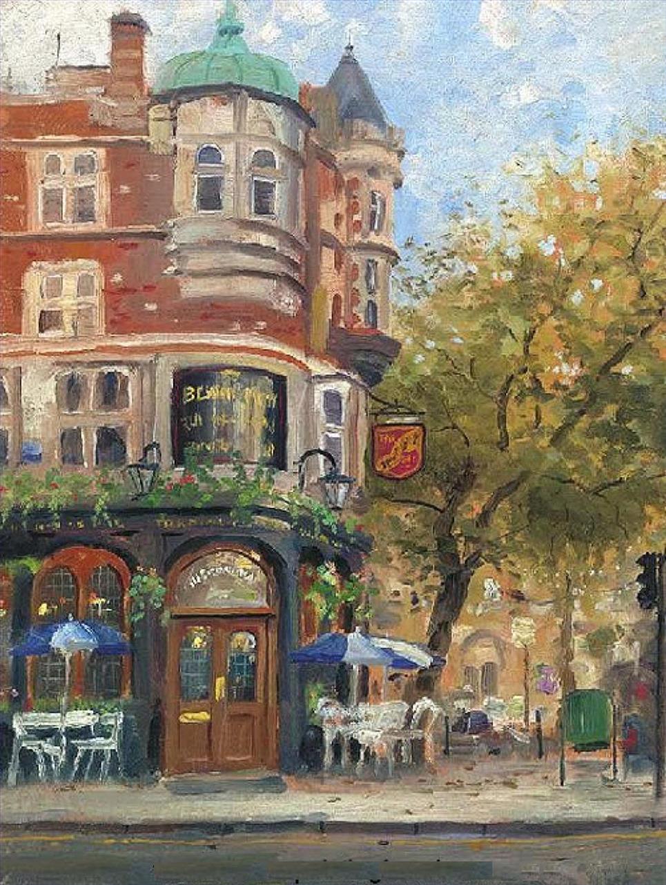 Café Bloomsbury Thomas Kinkade Pintura al óleo